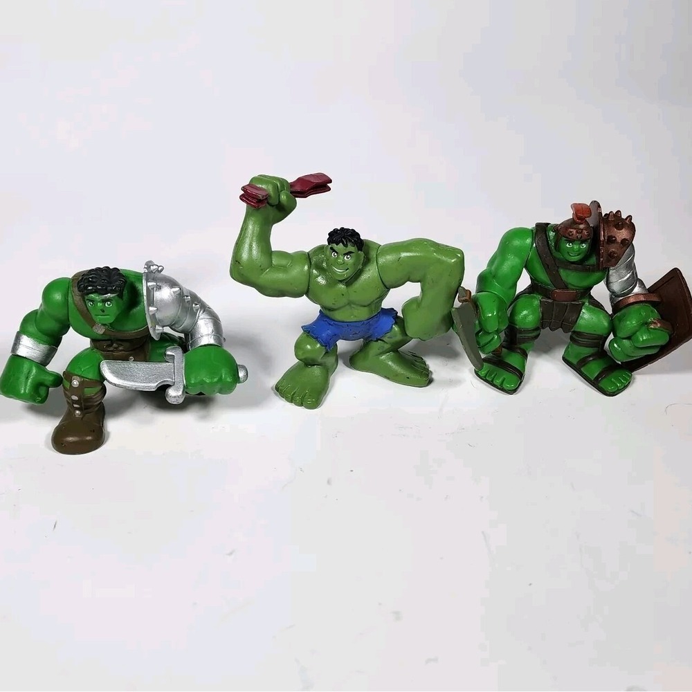 Hasbro Marvel Super Hero Squad Hulk Figures Lot of 3 King Hulk